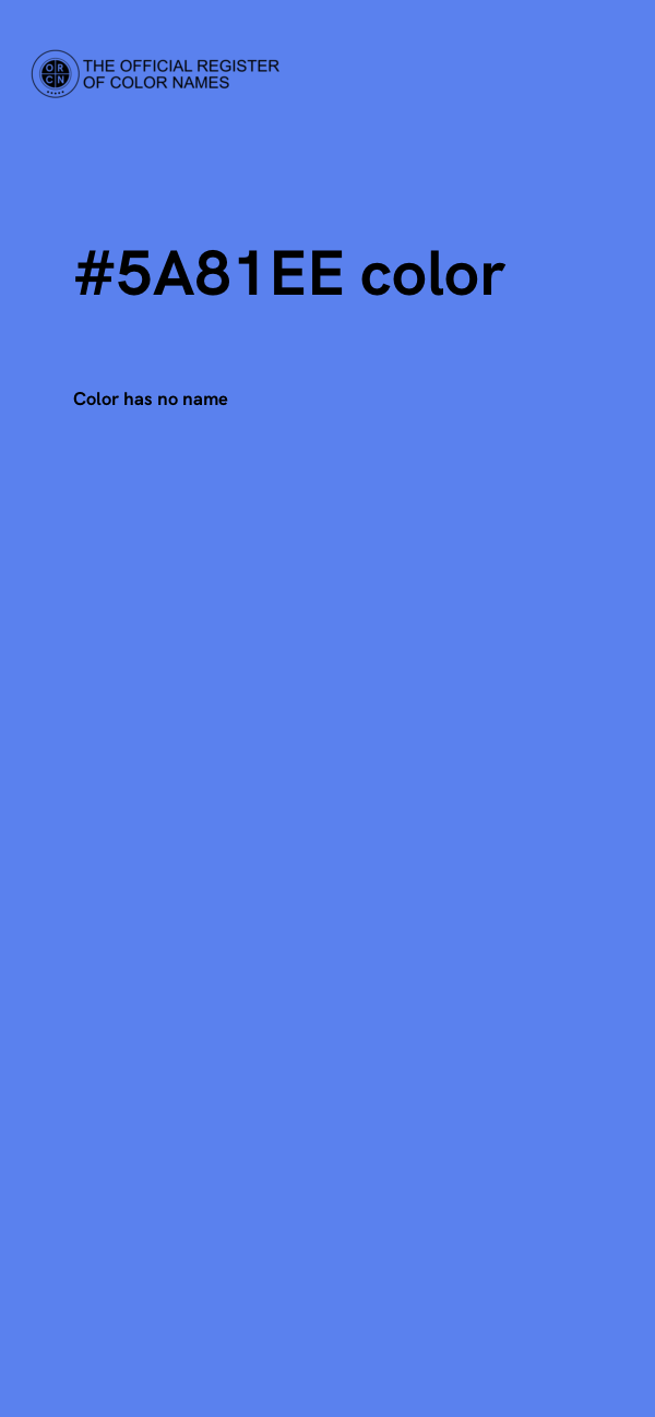 #5A81EE color image