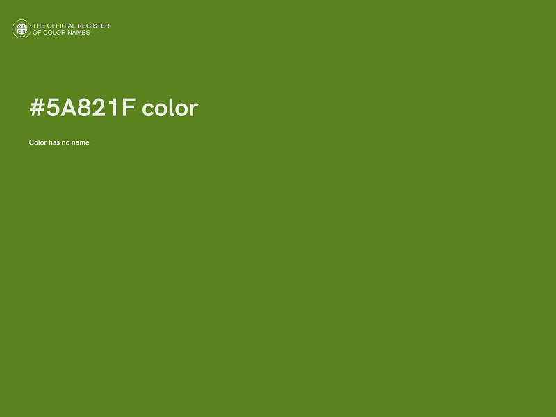 #5A821F color image