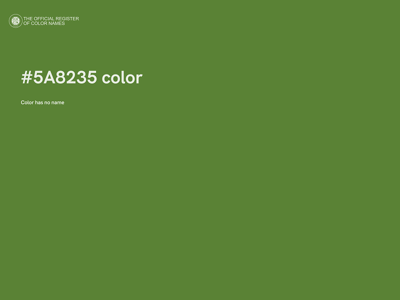 #5A8235 color image