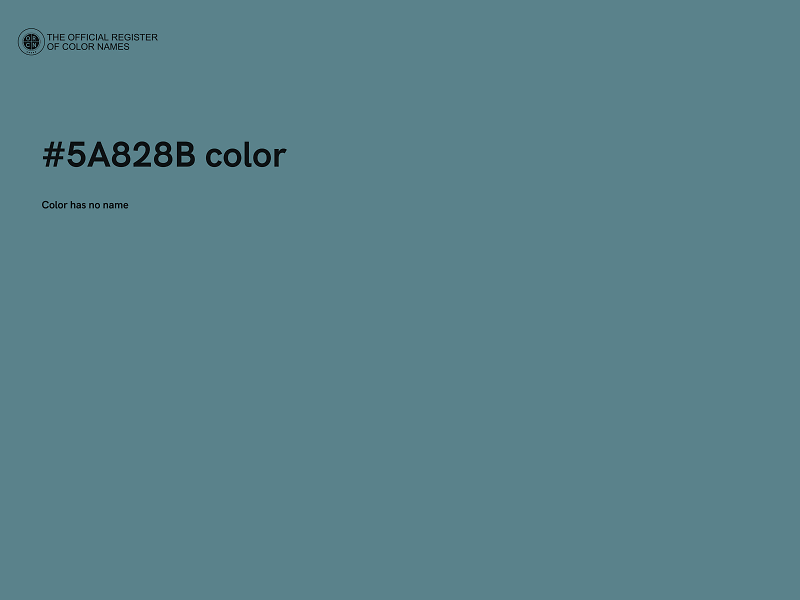 #5A828B color image