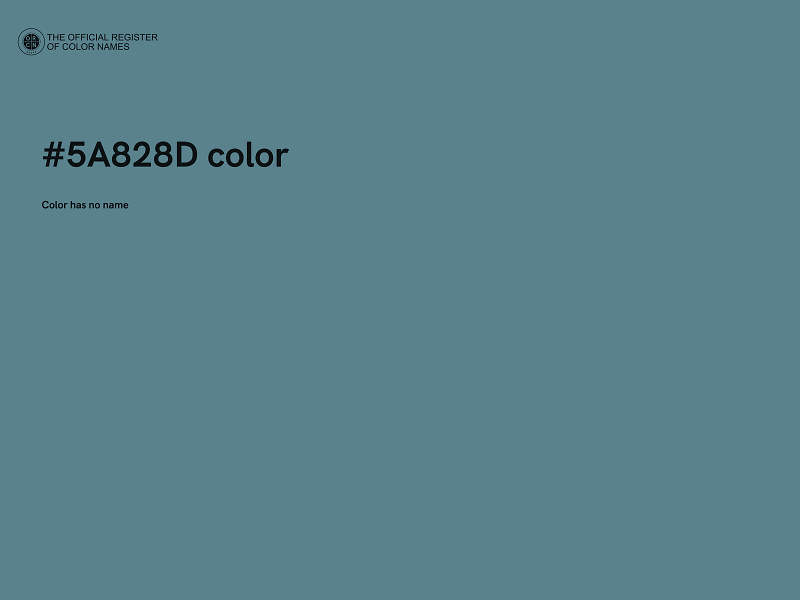 #5A828D color image