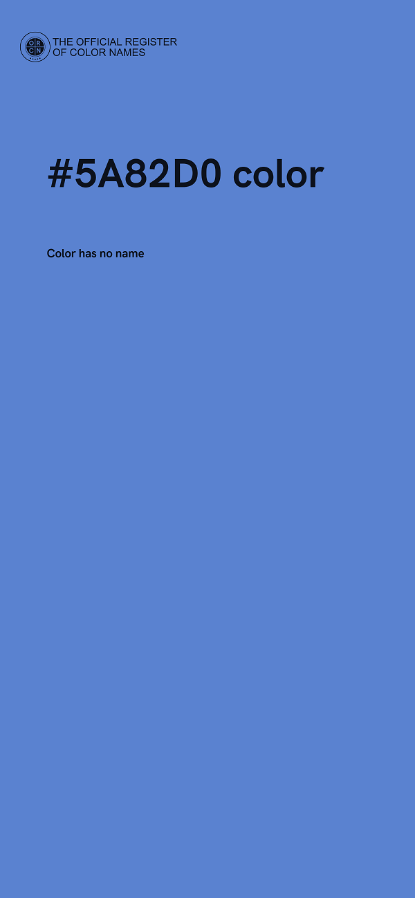 #5A82D0 color image