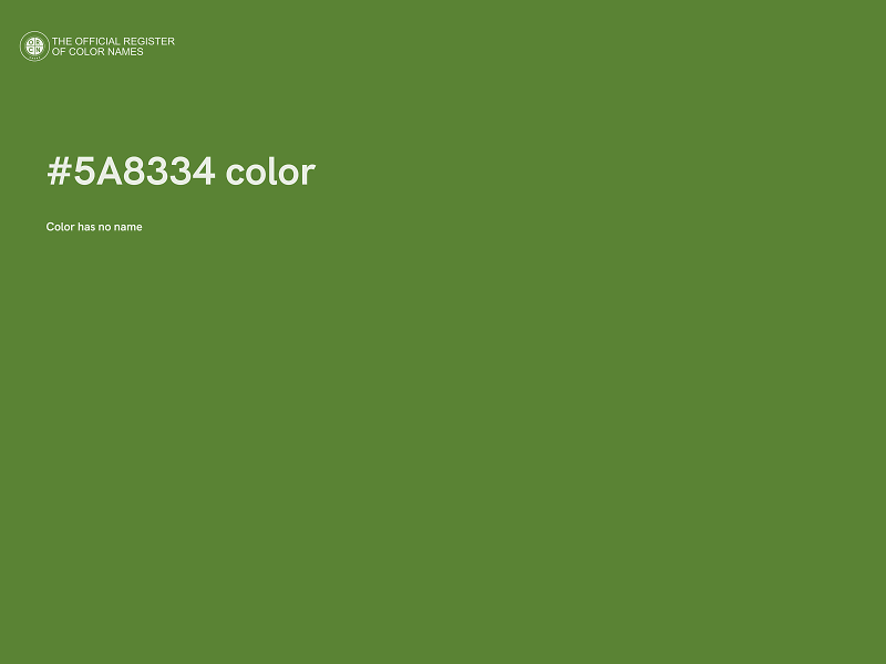 #5A8334 color image
