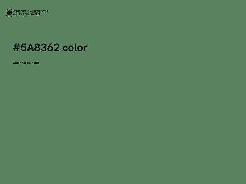 #5A8362 color image