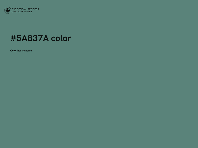 #5A837A color image