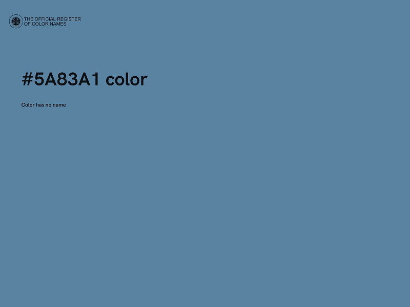 #5A83A1 color image