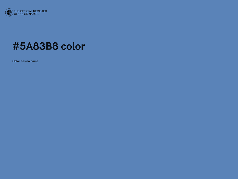 #5A83B8 color image