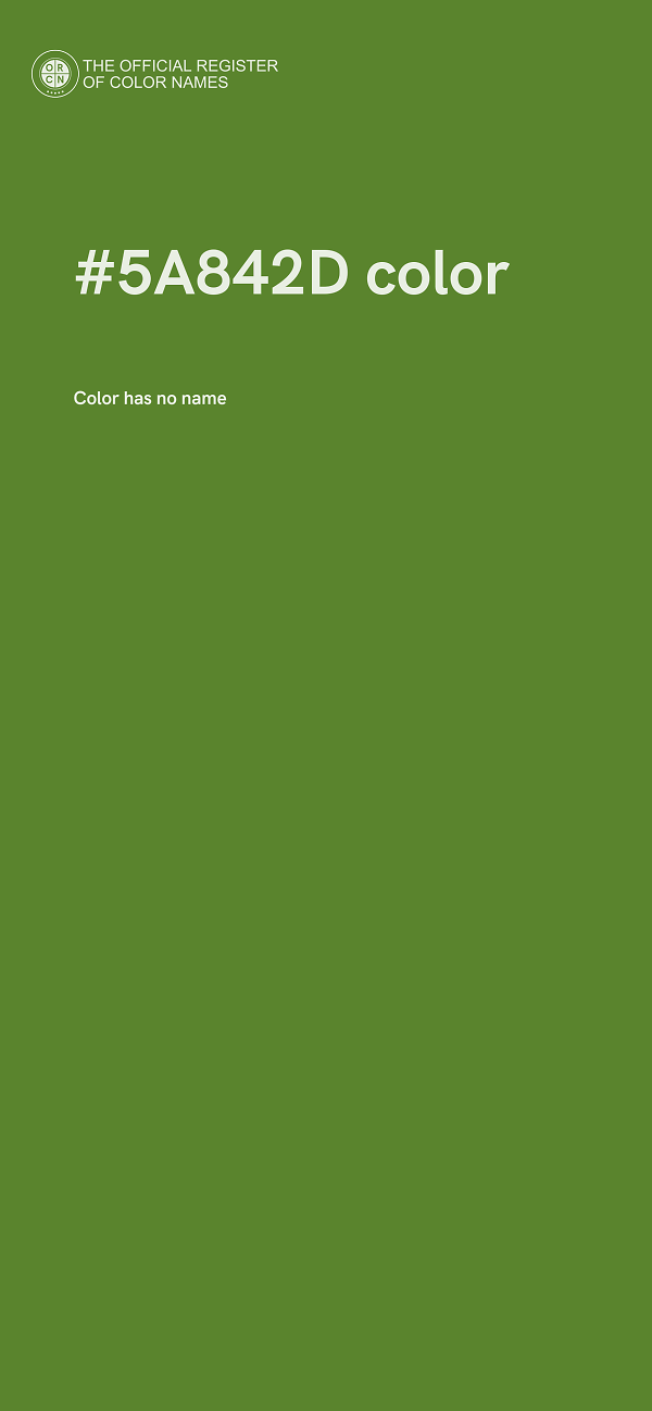 #5A842D color image