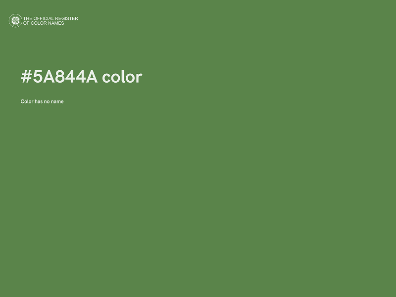 #5A844A color image