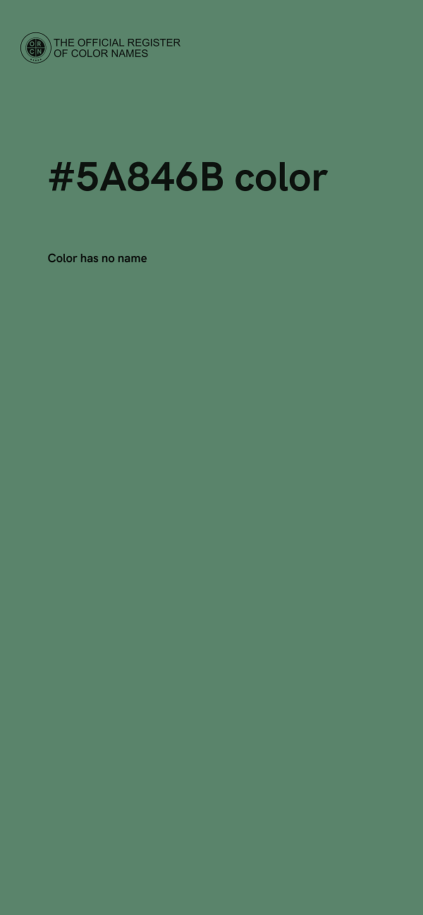 #5A846B color image