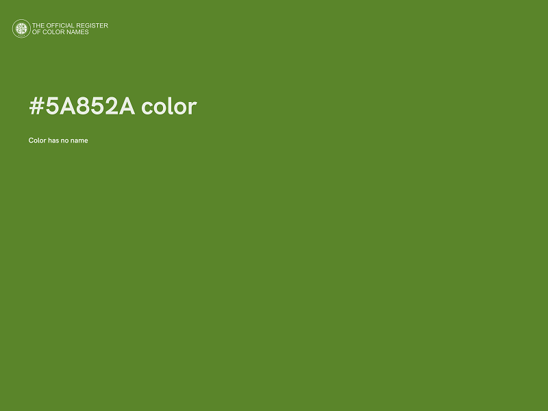 #5A852A color image