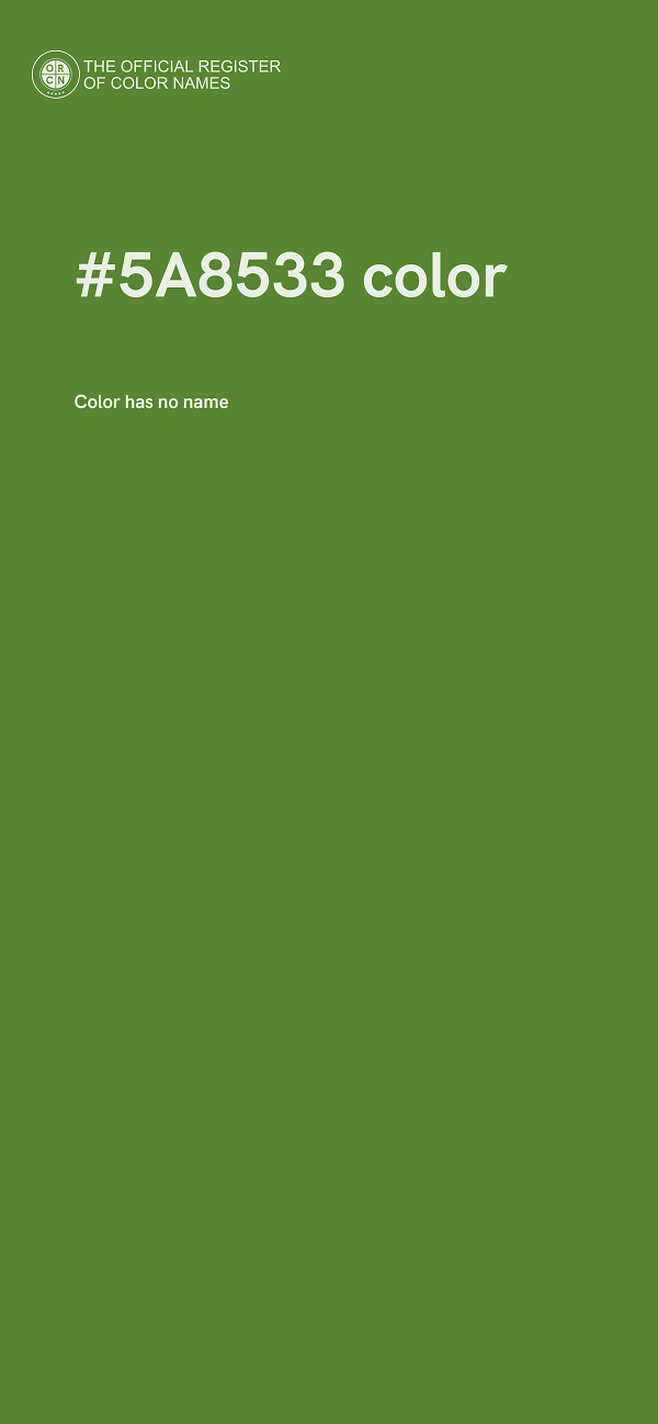 #5A8533 color image
