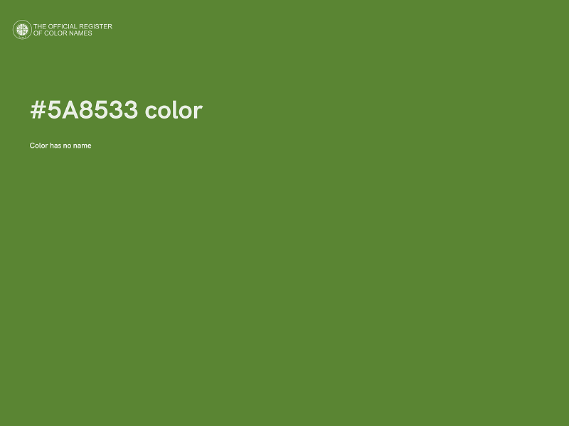 #5A8533 color image