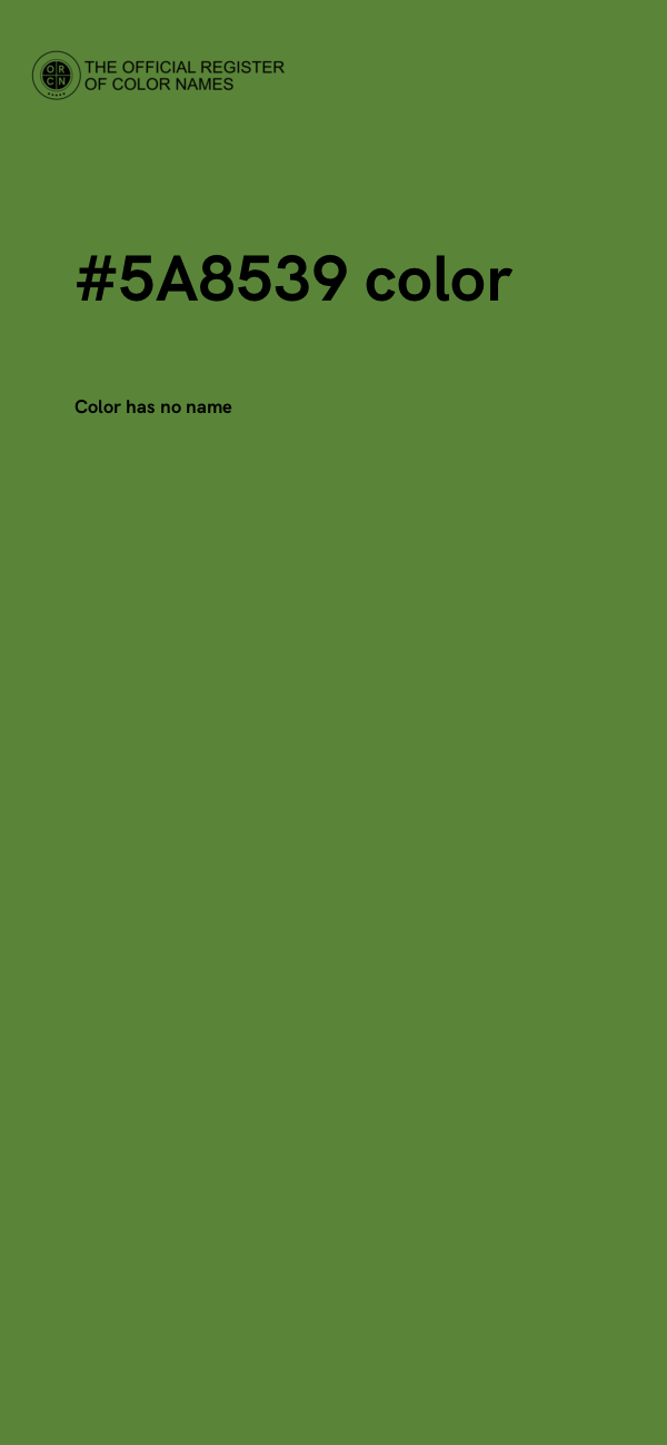 #5A8539 color image