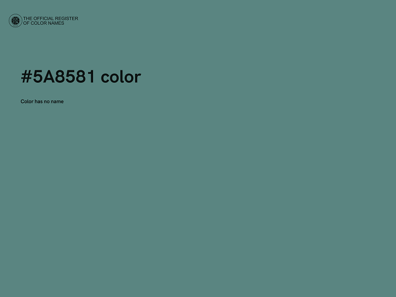 #5A8581 color image