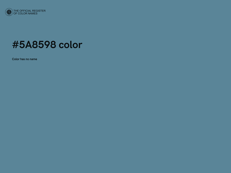 #5A8598 color image