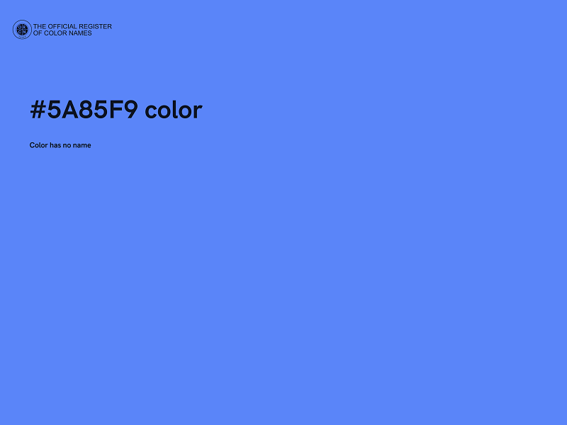 #5A85F9 color image