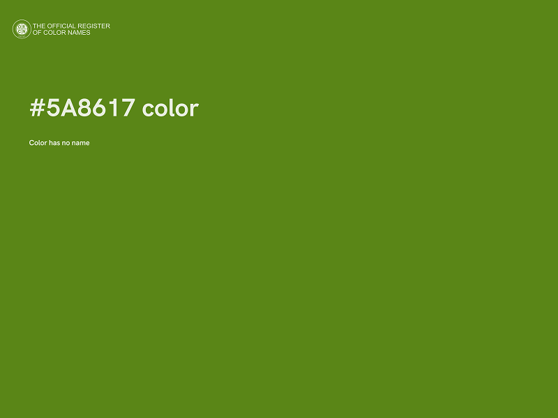 #5A8617 color image