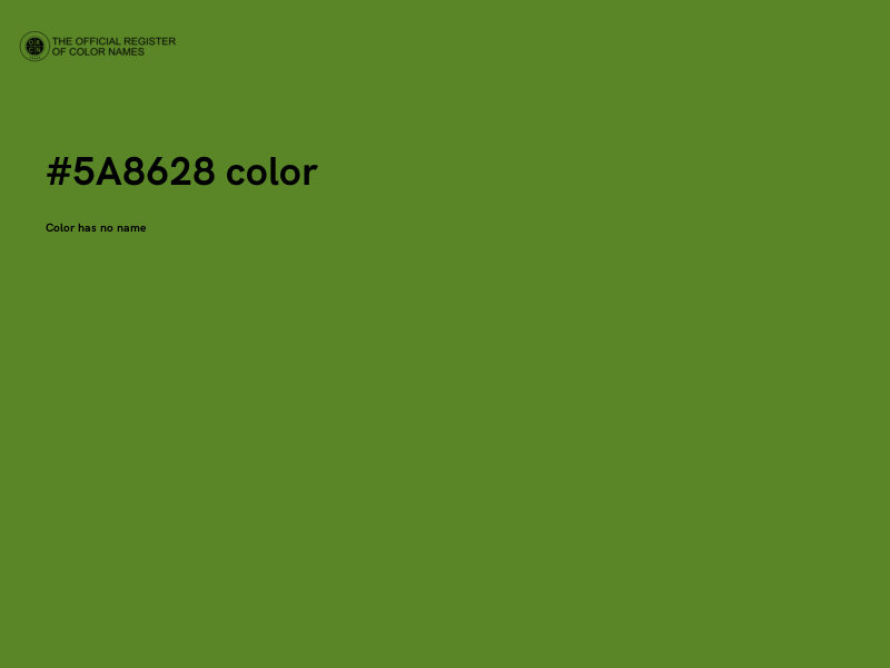 #5A8628 color image