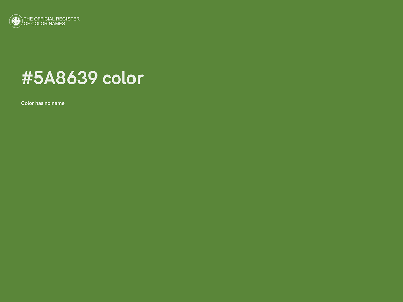 #5A8639 color image