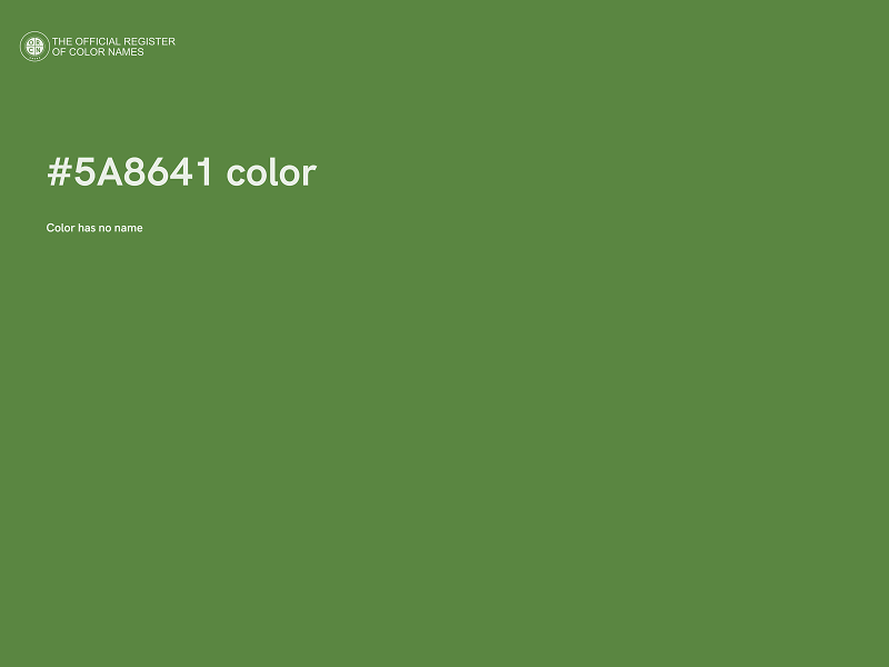 #5A8641 color image