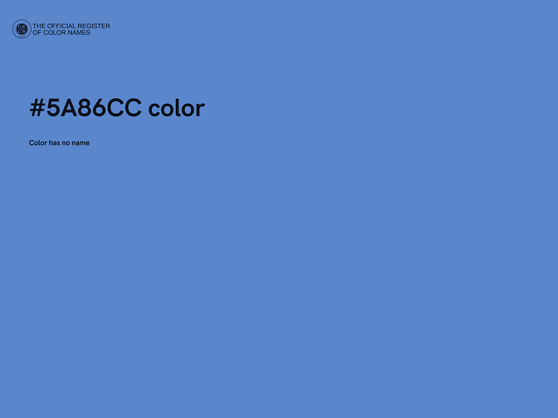 #5A86CC color image