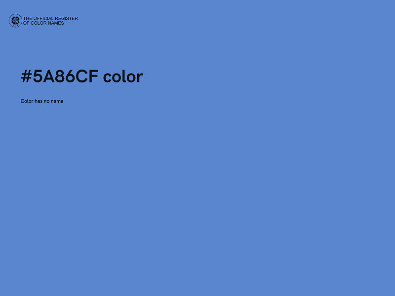 #5A86CF color image