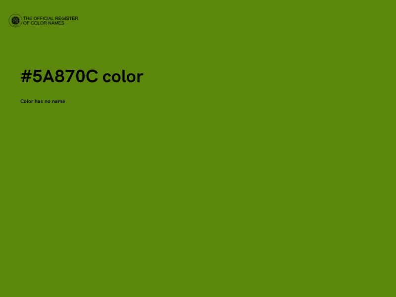 #5A870C color image