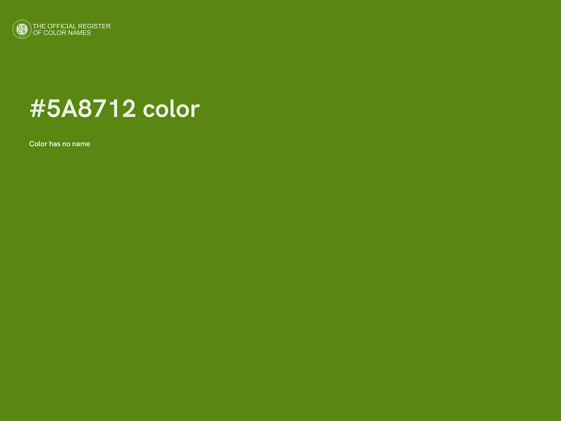 #5A8712 color image