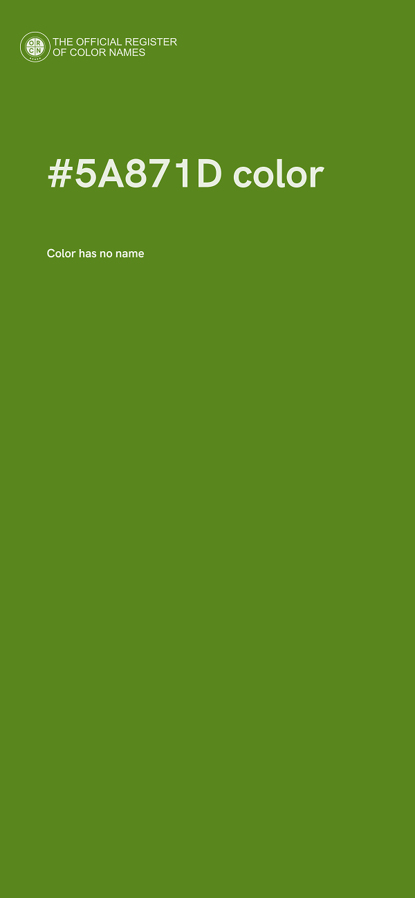 #5A871D color image