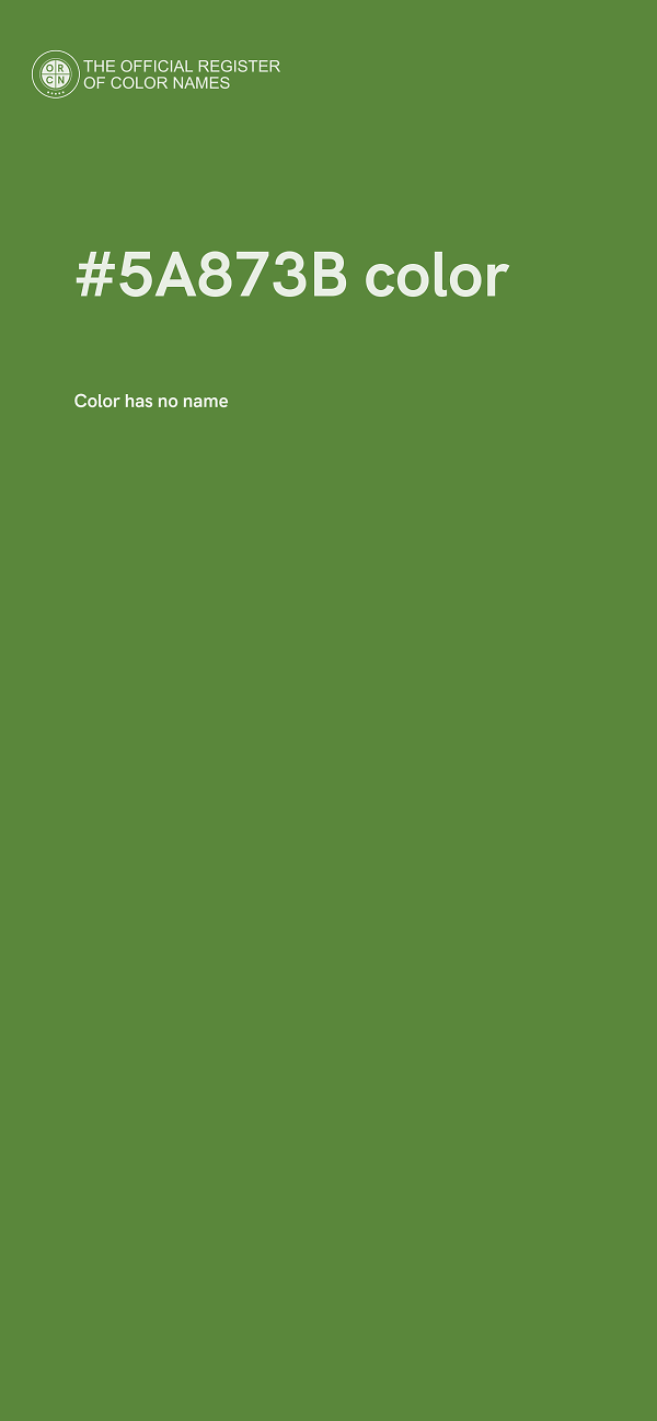 #5A873B color image