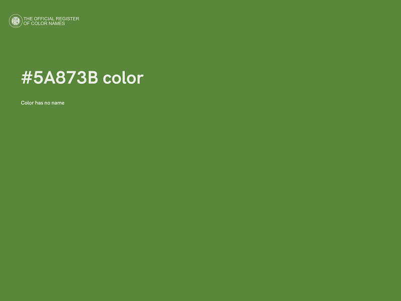 #5A873B color image