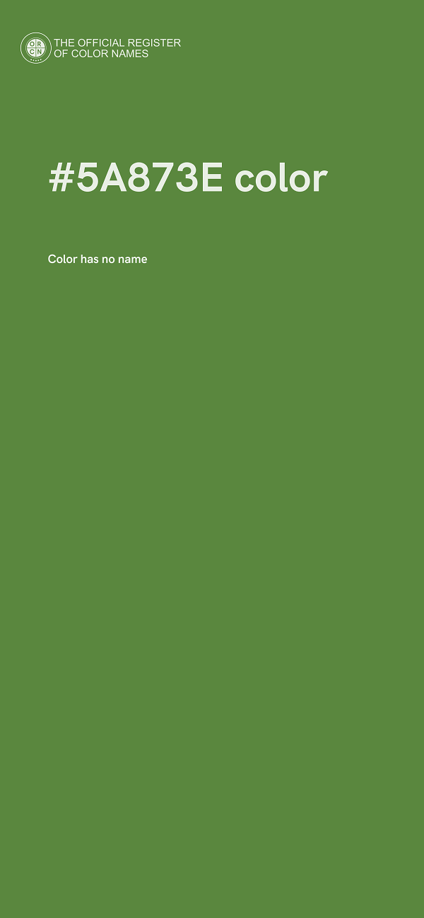 #5A873E color image
