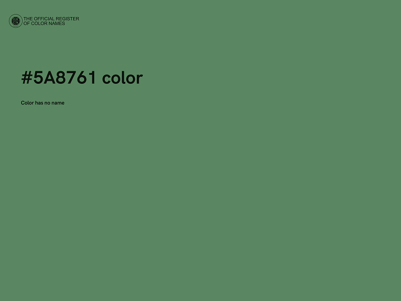 #5A8761 color image