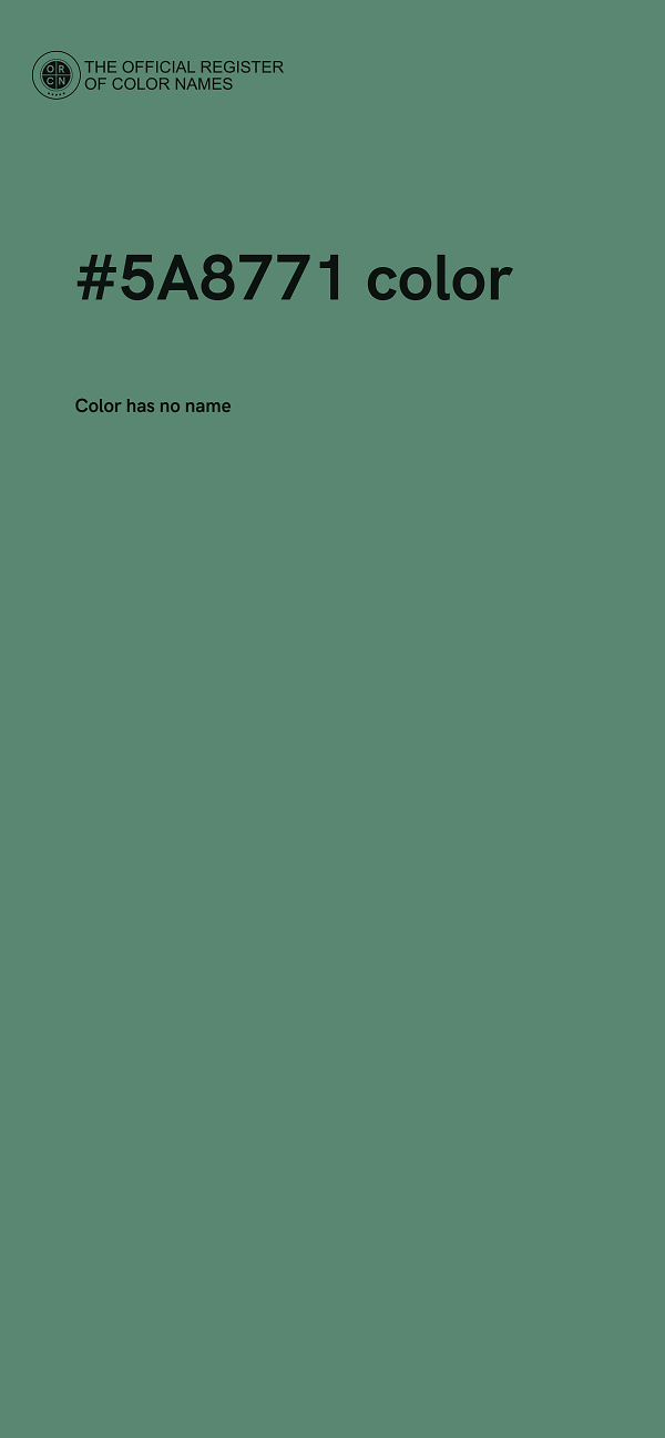 #5A8771 color image