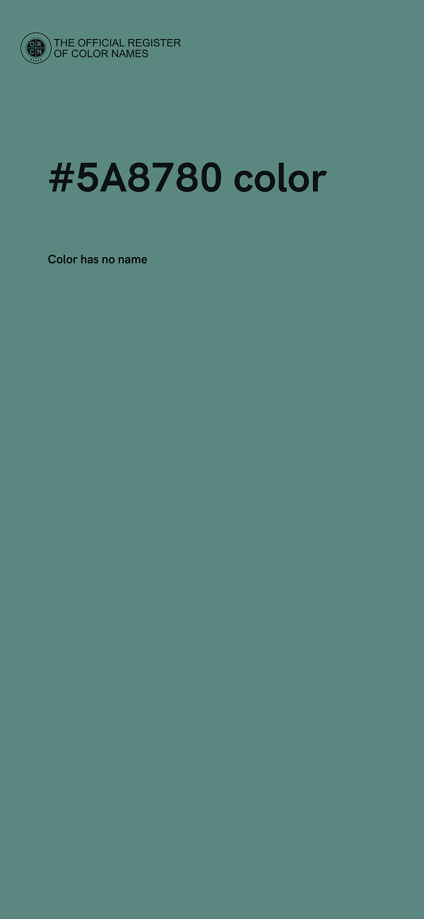 #5A8780 color image