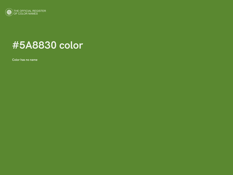 #5A8830 color image