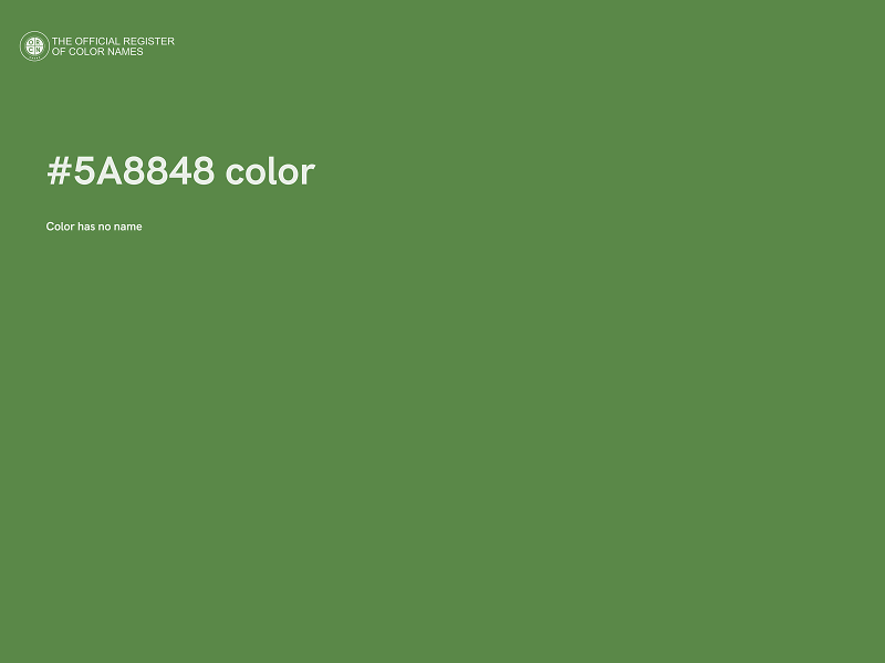 #5A8848 color image