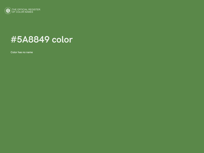 #5A8849 color image