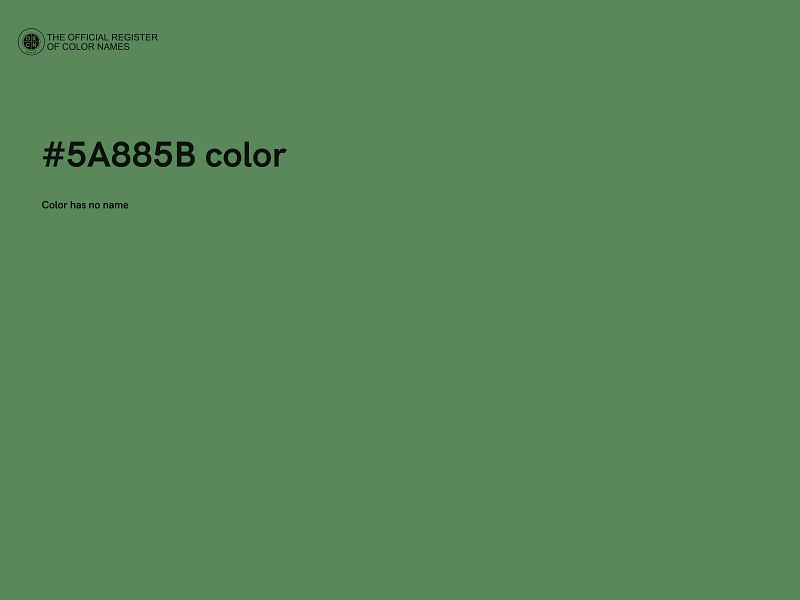 #5A885B color image