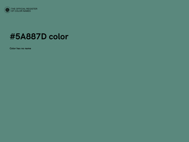 #5A887D color image