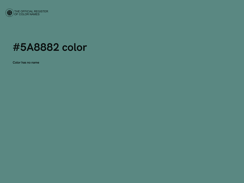 #5A8882 color image