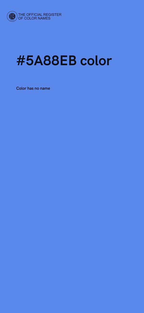 #5A88EB color image