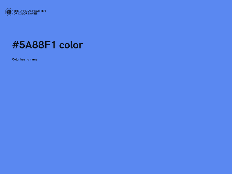 #5A88F1 color image