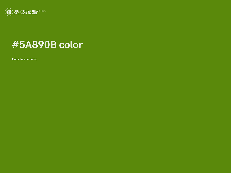 #5A890B color image