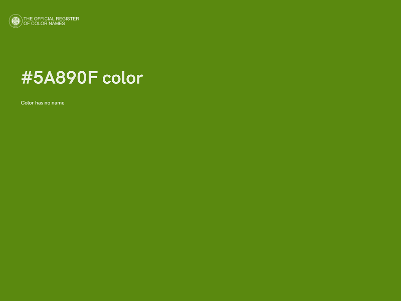 #5A890F color image