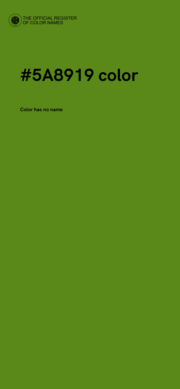#5A8919 color image