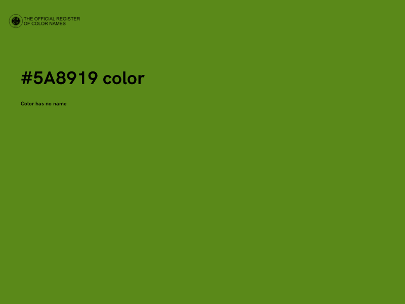 #5A8919 color image