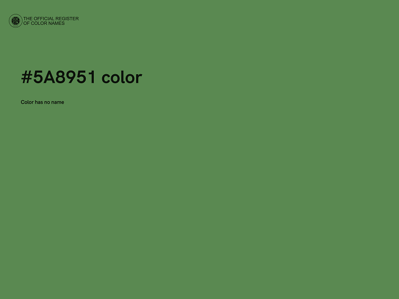 #5A8951 color image