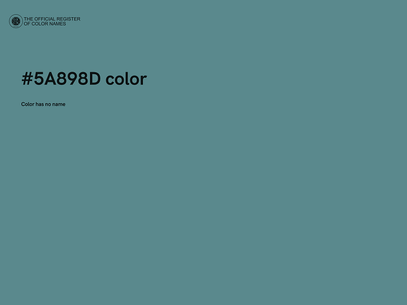 #5A898D color image